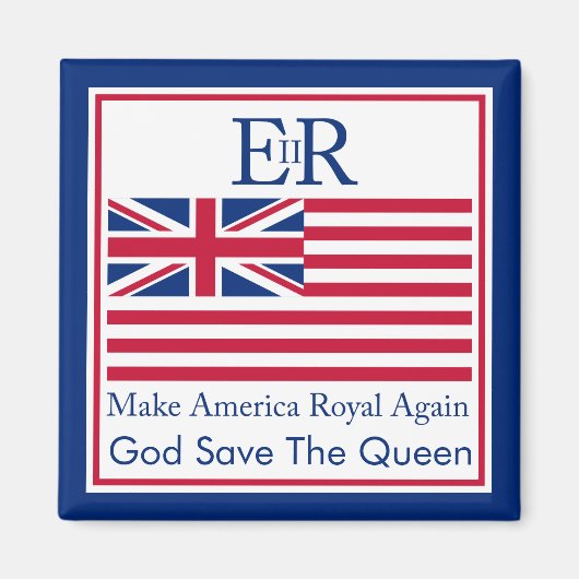 Funny Red Make America Royal Opnieuw Vector Art Magneet (Voorkant)