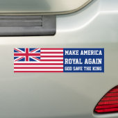 Funny Red Make America Royal Opnieuw vlag Bumpersticker (Op auto)