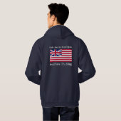Funny Red Make America Royal Opnieuw vlag Hoodie (Achterkant volledig)