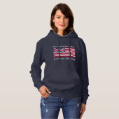 Funny Red Make America Royal Opnieuw vlag Hoodie (Voorkant volledig)