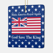 Funny Red Make America Royal Opnieuw vlag Keramisch Ornament (Links)