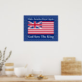 Funny Red Make America Royal Opnieuw vlag Poster (Keuken)