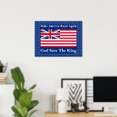 Funny Red Make America Royal Opnieuw vlag Poster (Thuiskantoor)