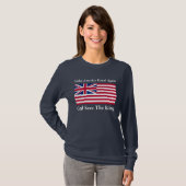 Funny Red Make America Royal Opnieuw vlag T-shirt (Voorkant volledig)