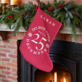 Funny Red opent pas na kerststopping Kleine Kerstsok