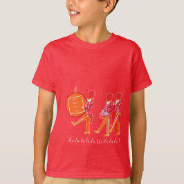 Funny Red Oranje Nutkraker Marching Band Boys’ T T-shirt