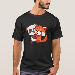 Funny Red Panda Kawaii Beer Japans staartdier L T-shirt