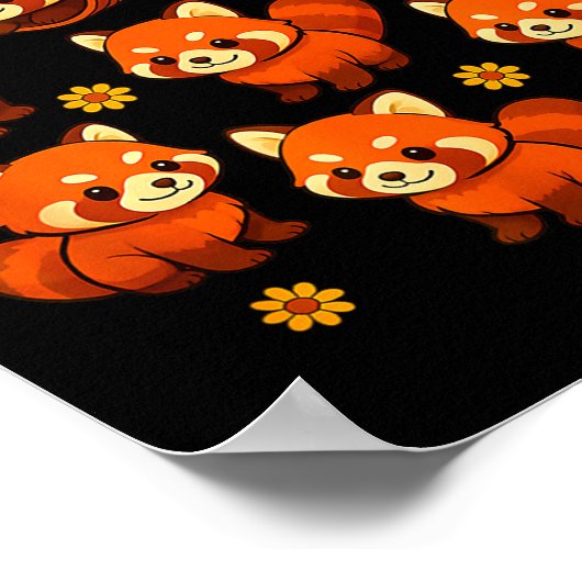 Funny Red Panda My Happy Lls Animal Lover Boys Gir Poster (Hoek)