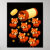 Funny Red Panda My Happy Lls Animal Lover Boys Gir Poster (Voorkant)