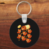 Funny Red Panda My Happy Lls Animal Lover Boys Gir Sleutelhanger (Voorkant)
