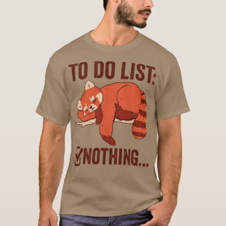 Funny Red Panda voor lijst 2 T-shirt