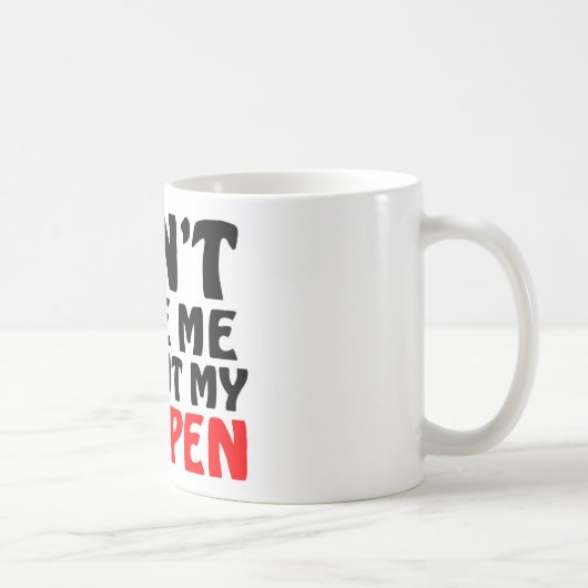 Funny Red Pen Quote Koffiemok (Rechts)
