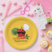 Funny Red Pepper Vegetable Papieren Bordje (Feest)