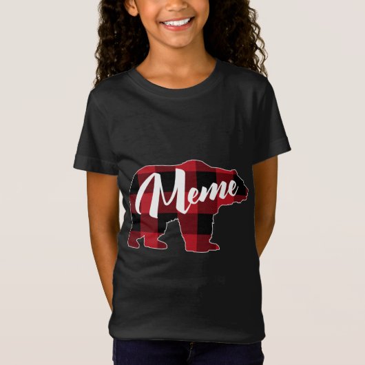 Funny Red Plaid Buffalo Beer Kleding, Fun Meme Paj T-shirt (Voorkant)