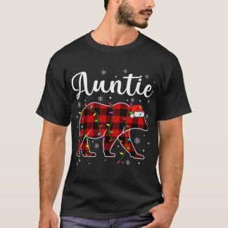 Funny Red Pset-kerstlamjes, tante Beer Xmas T-shirt