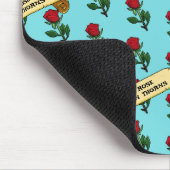 Funny Red Rose Ik ben een Roos tussen Thorns 80s R Muismat (Hoek)