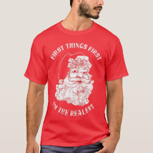 Funny Red Santa Clause kerstfeestun T-shirt