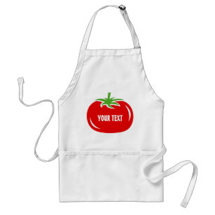 Funny red tomato keukenplatform voor mannen en vro standaard schort