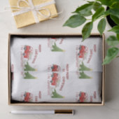 Funny Red Truck-kerstcadeaupapier Tissuepapier (Geschenk)