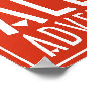 Funny Red White All Mars Trekking Adventure Poster (Hoek)