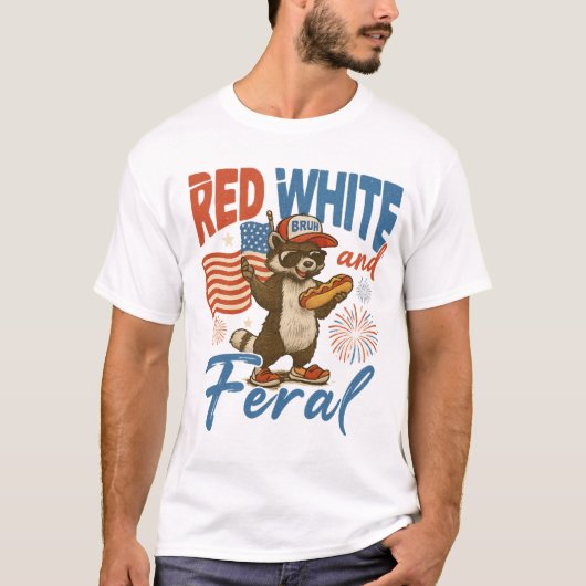 funny red white and bruh shirt (Voorkant)