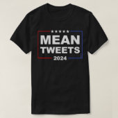 Funny Red White Blue Mean Tweets 2024 VNeck T-shirt (Design voorkant)