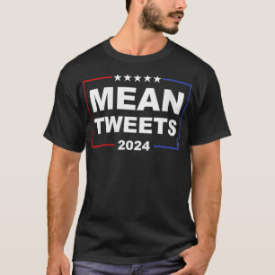 Funny Red White Blue Mean Tweets 2024 VNeck T-shirt