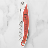 Funny Red Wine Kurkentrekker Bottle Open (Voorkant)