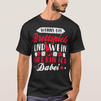 Funny Red Wine White Wine Lovers Board kwijt T-shirt