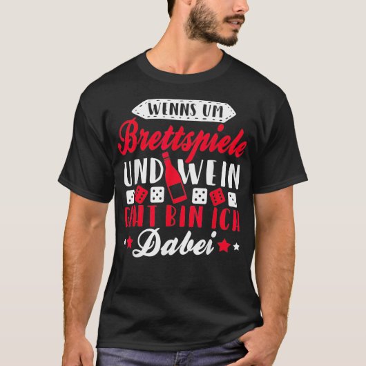 Funny Red Wine White Wine Lovers Board kwijt T-shirt (Voorkant)
