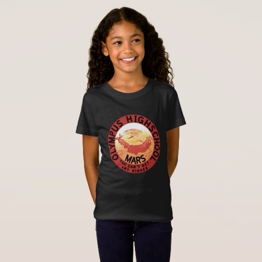 Funny Red Zwart Sinaasappel Wit Olympus High Schoo T-shirt (Voorkant volledig)