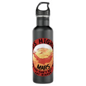 Funny Red Zwart Sinaasappel Wit Olympus High Schoo Waterfles (Voorkant)