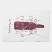 Funny redde zojuist de naam van de familie van de  theedoek (Horizontaal)