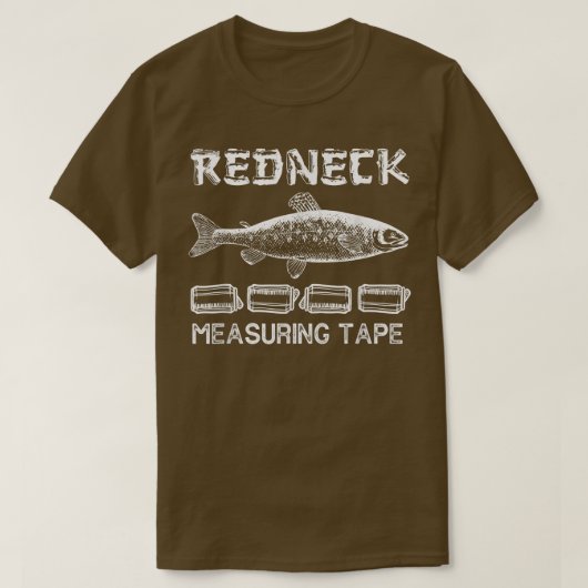 Funny Redeck Vist tapemaatregel 1356 T-shirt (Design voorkant)