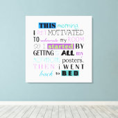 Funny Redecorate Demotivate Light Background ID113 Canvas Afdruk (Insitu (Houten vloer))