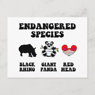 Funny redhead briefkaart