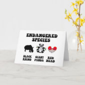 Funny redhead kaart (Gele Bloem)