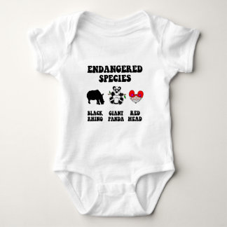 Funny redhead romper