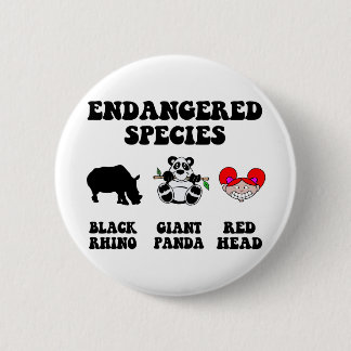 Funny redhead ronde button 5,7 cm