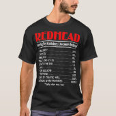 Funny Redhead Serving Per Container Geweldige Redh T-shirt (Voorkant)