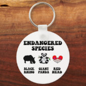 Funny redhead sleutelhanger (Voorkant)