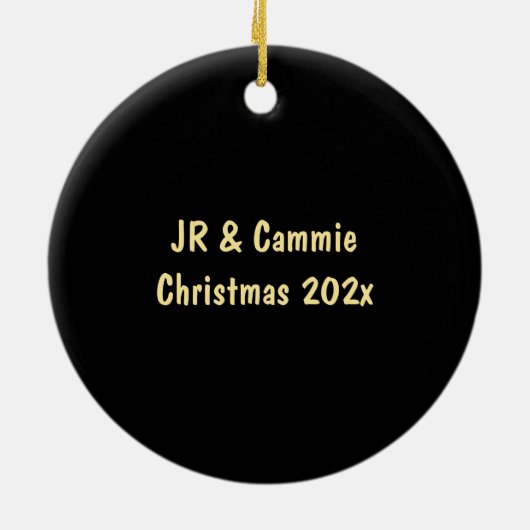 Funny Redneck AF Neon gepersonaliseerd Keramisch Ornament (Achterkant)