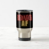 Funny Redneck AF Neon gepersonaliseerd Reisbeker (Center)