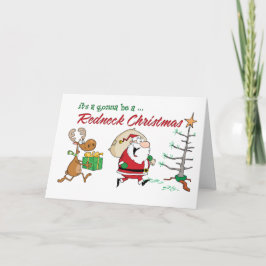 Funny Redneck Kerstmis Feestdagen Kaart