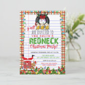 Funny Rednek kerstfeestdag Kaart (Staand voorkant)