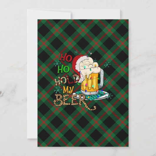 Funny Rednek kerstfeestdag Kaart (Achterkant)