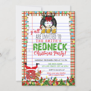 Funny Rednek kerstfeestdag Kaart