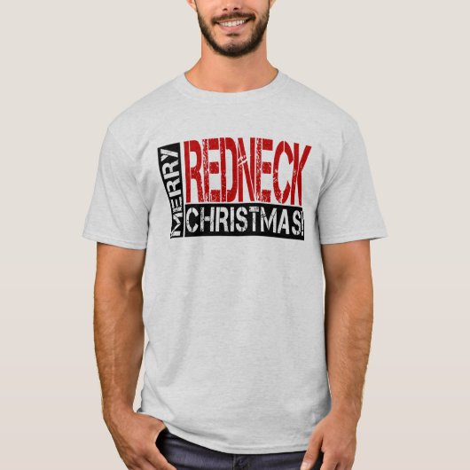 Funny Rednek kerstmis uit Bubba T-shirt (Voorkant)