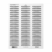 Funny Referee Black and White Pattern-adres Etiket (Full Sheet)