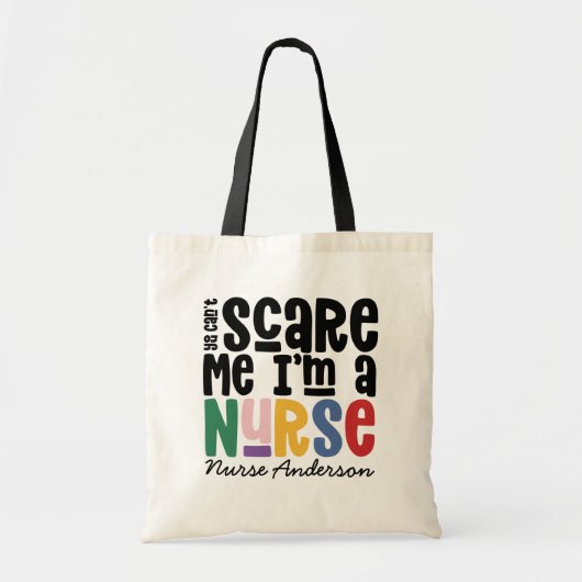 Funny regenboogverpleegster typografie bedankt je  tote bag (Voorkant)